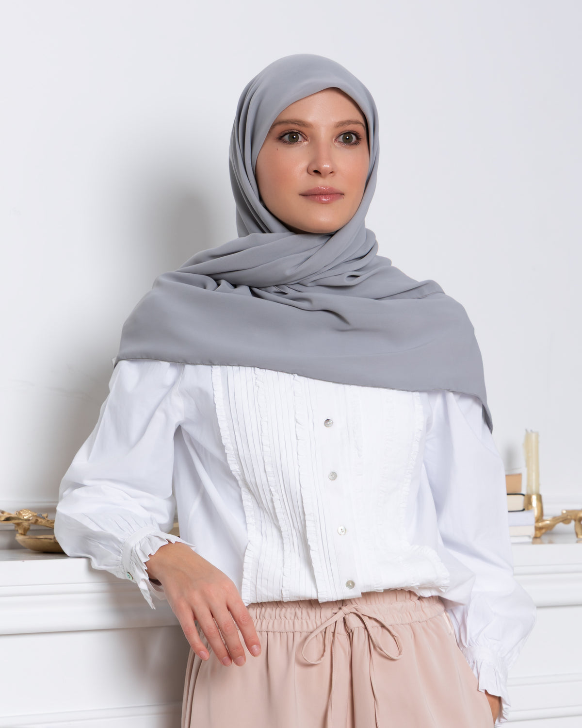 The Perfect Hijab -  Light Grey