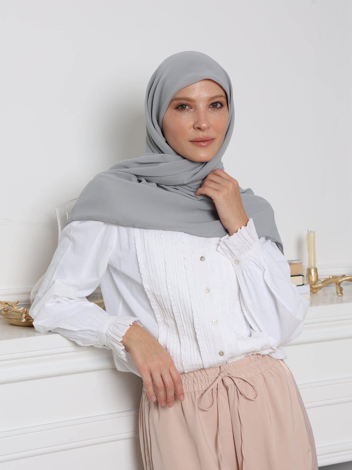 The Perfect Hijab -  Light Grey