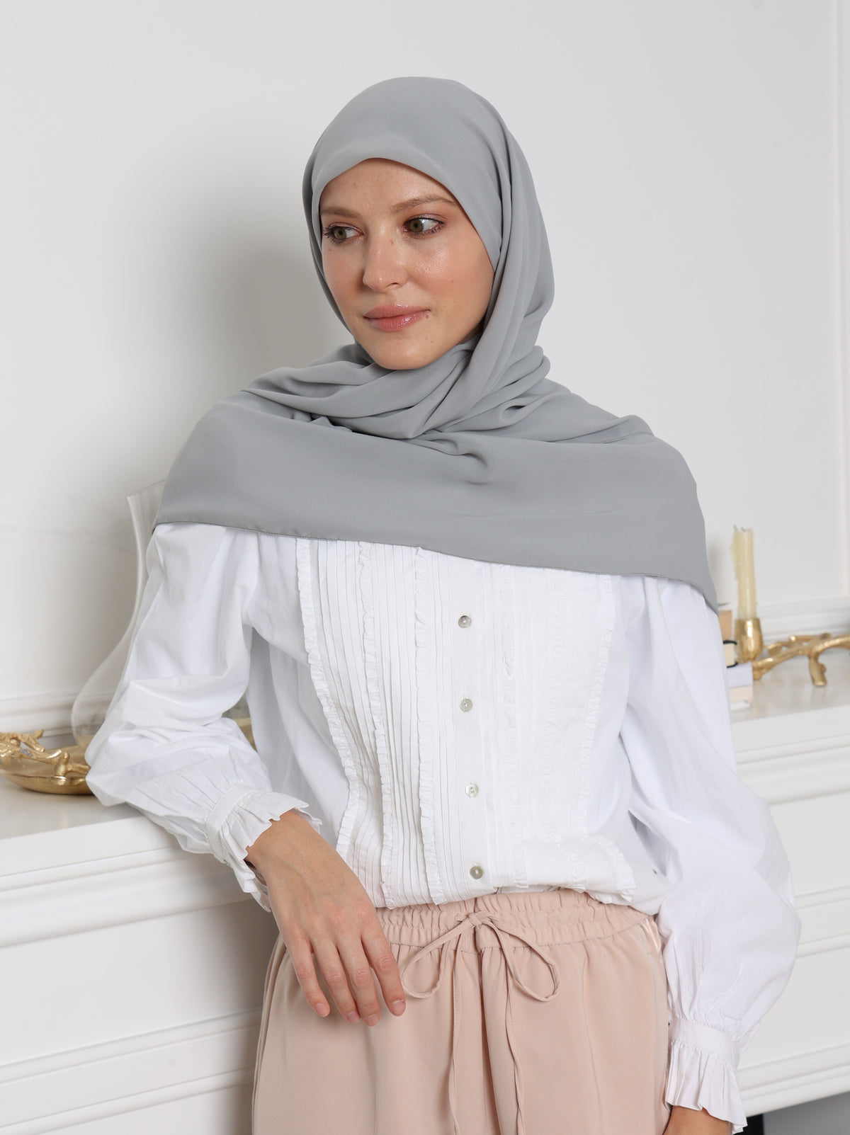 The Perfect Hijab -  Light Grey